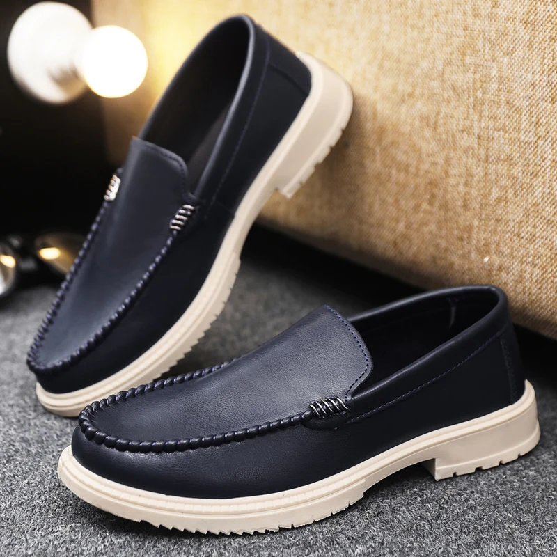

Men's Casual Slip-on Loafers Lightweight Non-slip Soft Sole Fashion Flat Driving Skate Shoes