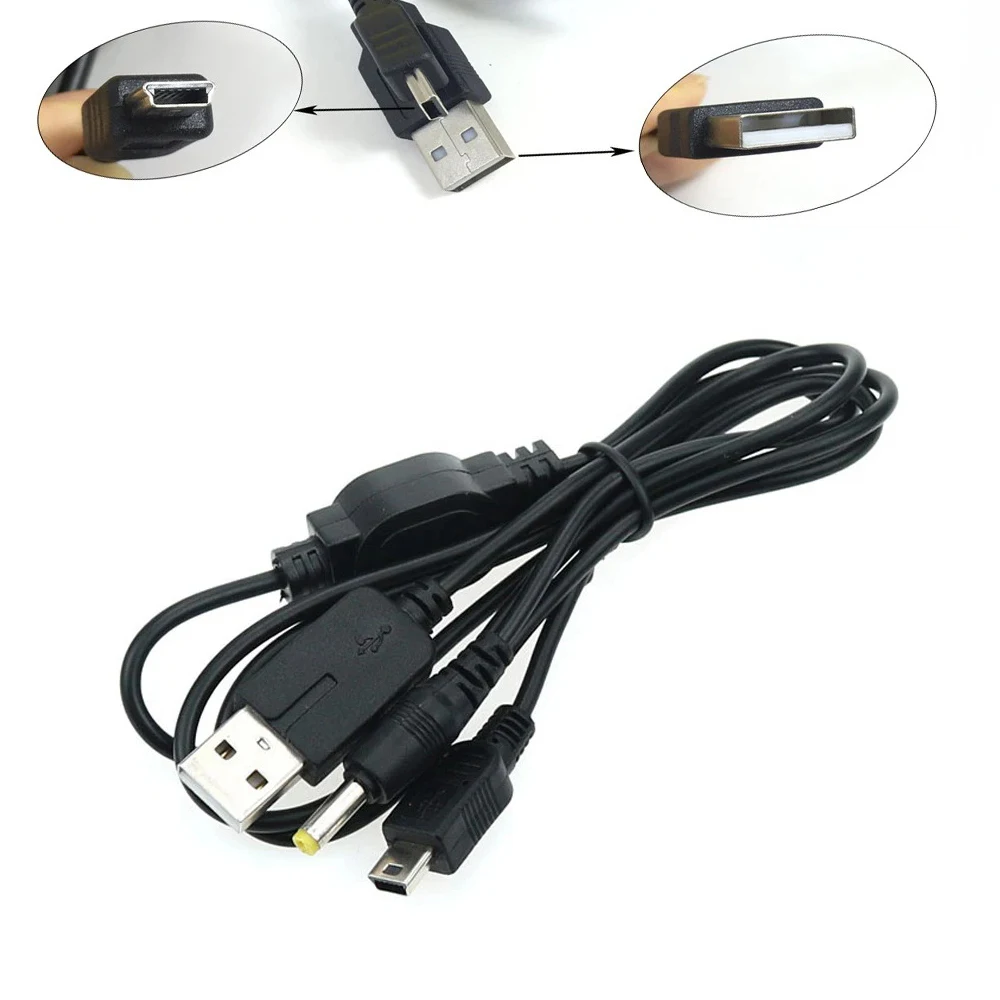 YuXi smart 2-in-1 USB Data Cable Charger cable Video Game Accessories Chargers for PSP 1000 / 2000 / 3000 for PSP 3001 3004