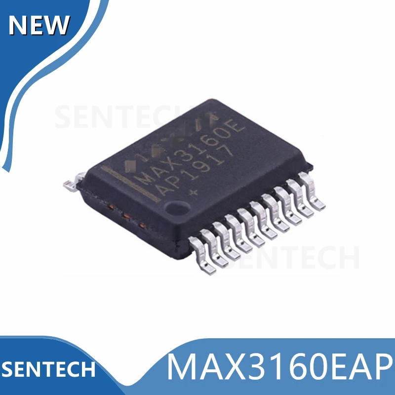 10Pcs/Lot New Original MAX3160EAP SSOP-20 10nA RS-232/RS-485/RS-422 Multiprotocol Transceiver