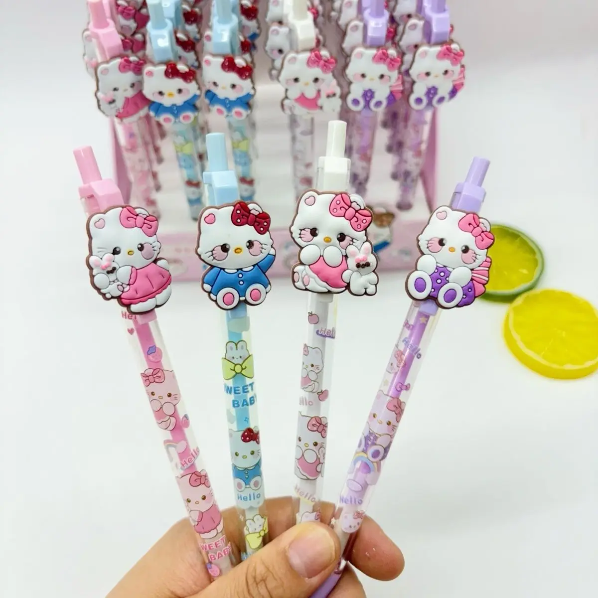 

36PCS/ лот KAWAII SANRIO KITTY механический карандаш мило 0,5 мм рисунок записи автоматического ручка школьные принадлежности