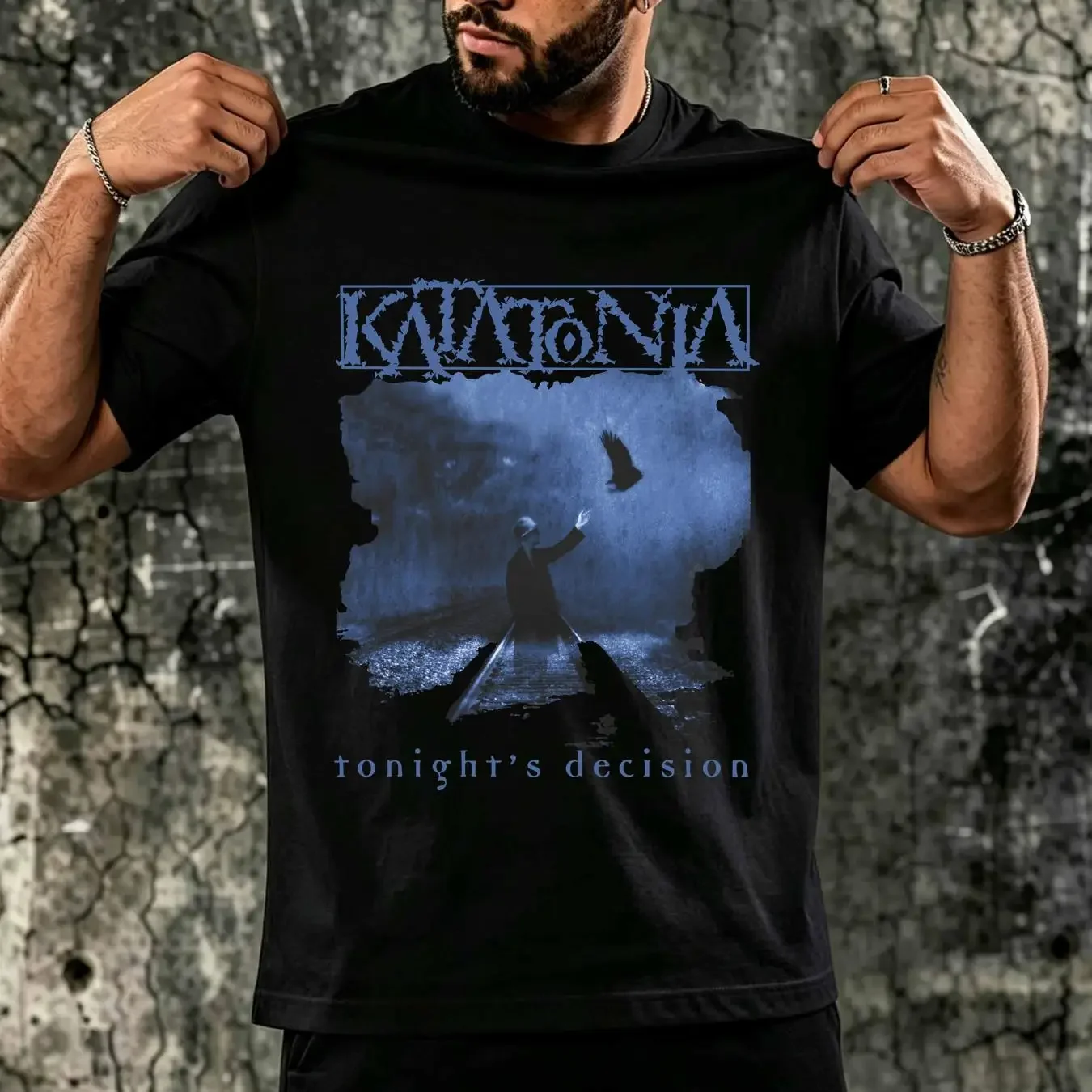 washed T Shirt Katatonia 'Tonight's Decision All Size S 3XL 1P93 vintage Washed designer clothes Casual Comfortable Versatile