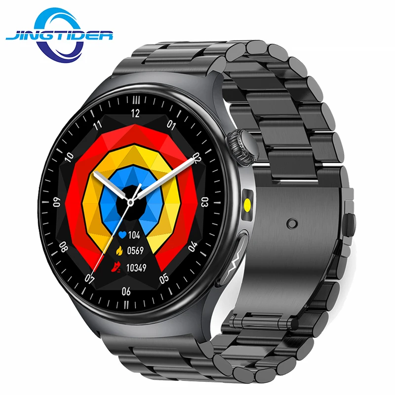 

TK27 1.43" AMOLED Full Touch Screen Smart Watch Bluetooth Calling ECG Flashlight IP68 Waterproof Men Smartwatch Body Temperature