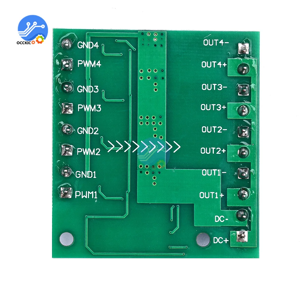 4-Channel MOS FET PLC Amplifier Board Driver Module PWM 3-20V to 3.7-27V DC 10A Optocoupler Isolation Module Accessories