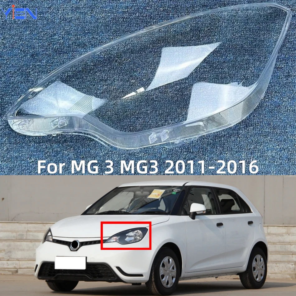 

For MG 3 MG3 2011 2012 2013 2014 2015 2016 Car Accessory Products Headlight Lights Glass Replace The Original Lampshade