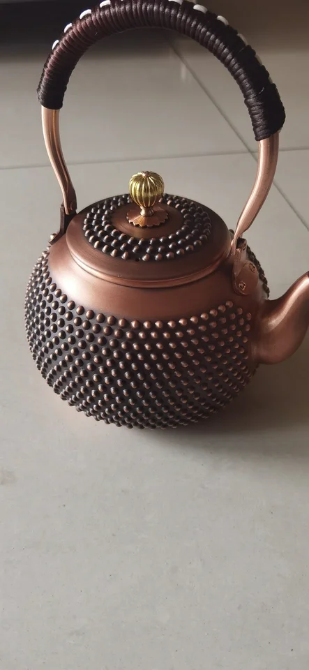 Handmade Copper Teapot Pure Copper Kettle for Boiling Water Traditional Chinese Tea Set Hot Water Boiler