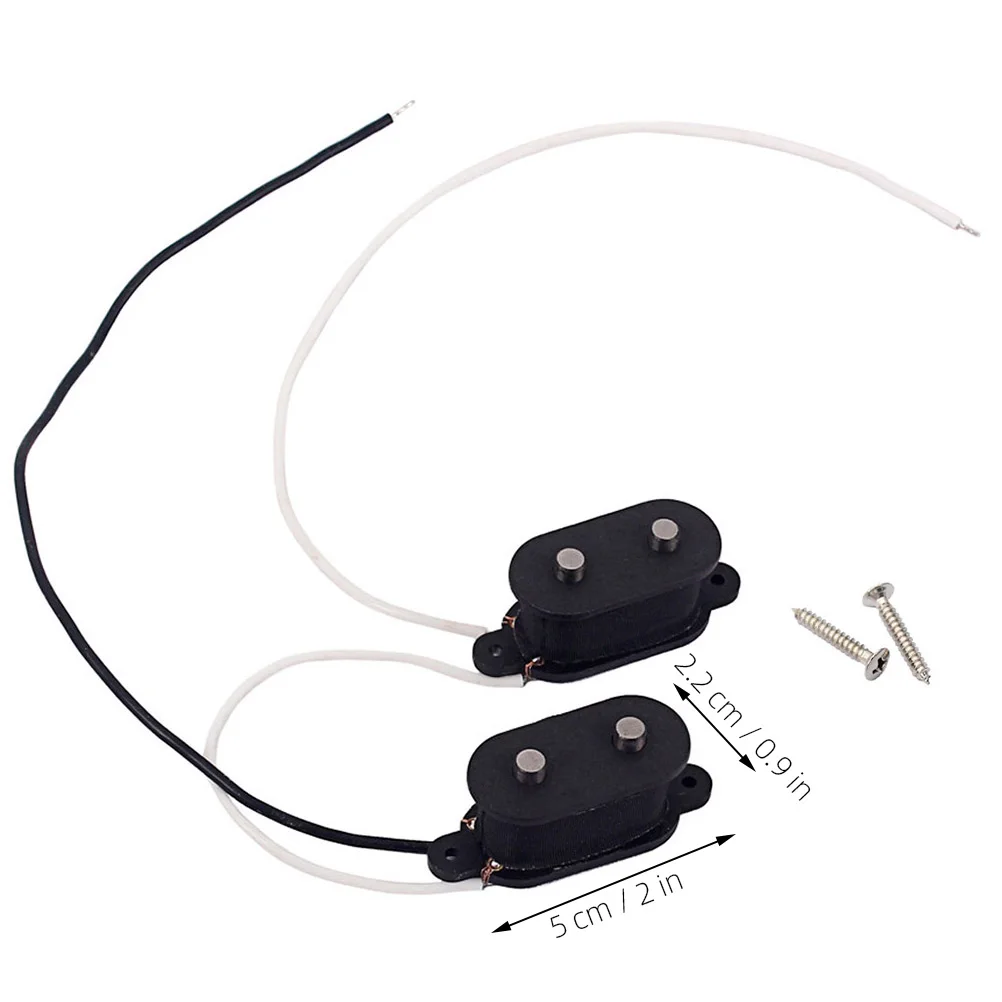 

1 Set Bass Pickup 4 String Electric Guitar Humbucker Black High Output Warm Tone Durable Material Slightly More Punch Classic