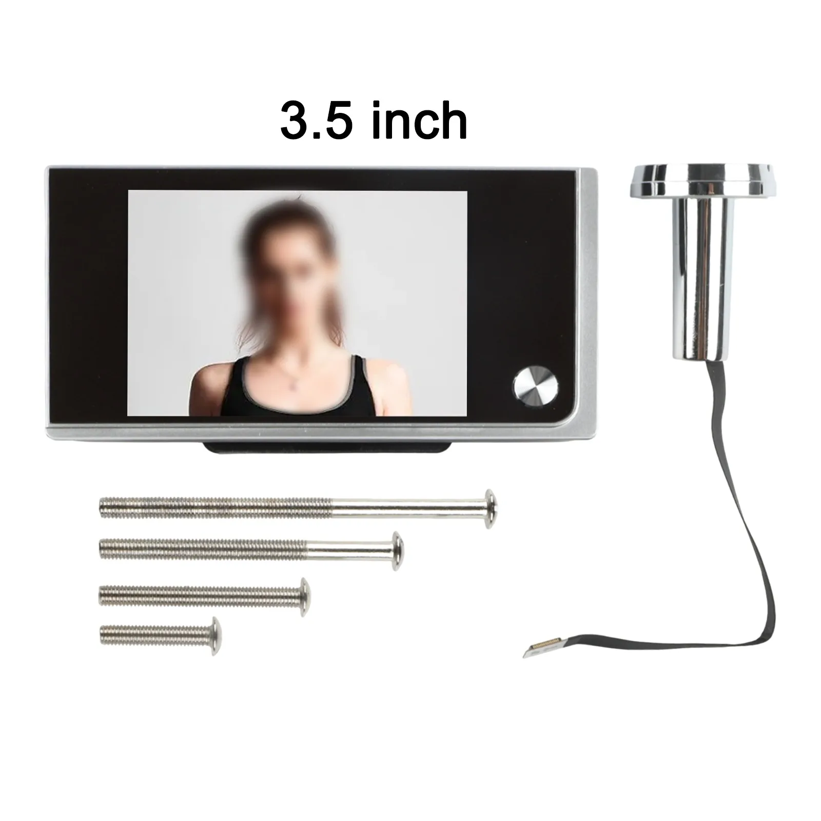 3.5" LCD Screen 24H 1 Set Doorbell-Door Viewer Electronic-Ring Doorbell-Camera Home Security Outdoor Monitor For Home view 2
