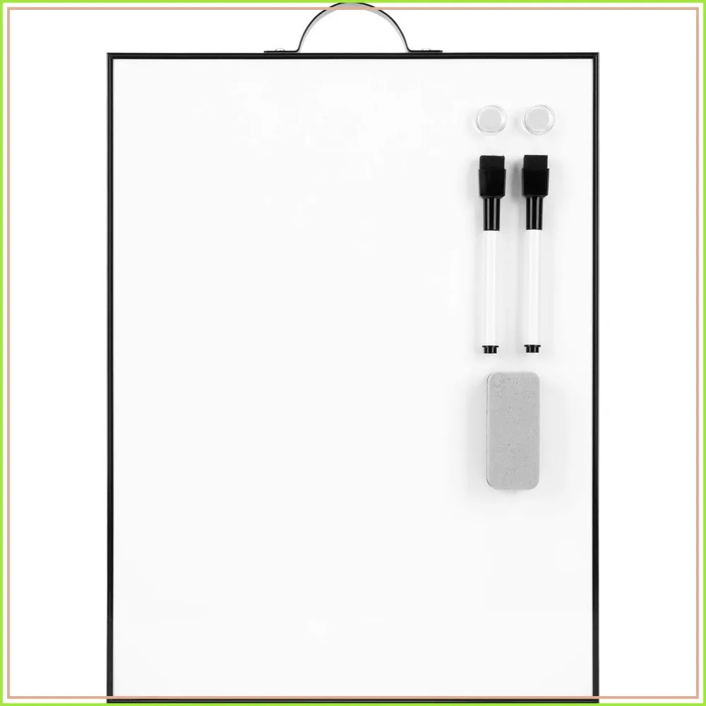 Portable Magnetic Whiteboard 16x12 - Dry Erase Board with Handle for Office, Home, School