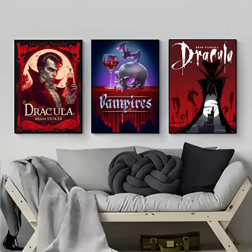 Horror Spooky Gothic Dark Movie V-Vampire H-Hand Poster Poster HD  Waterproof Wall Sticker Bar Living Room Decor Gift