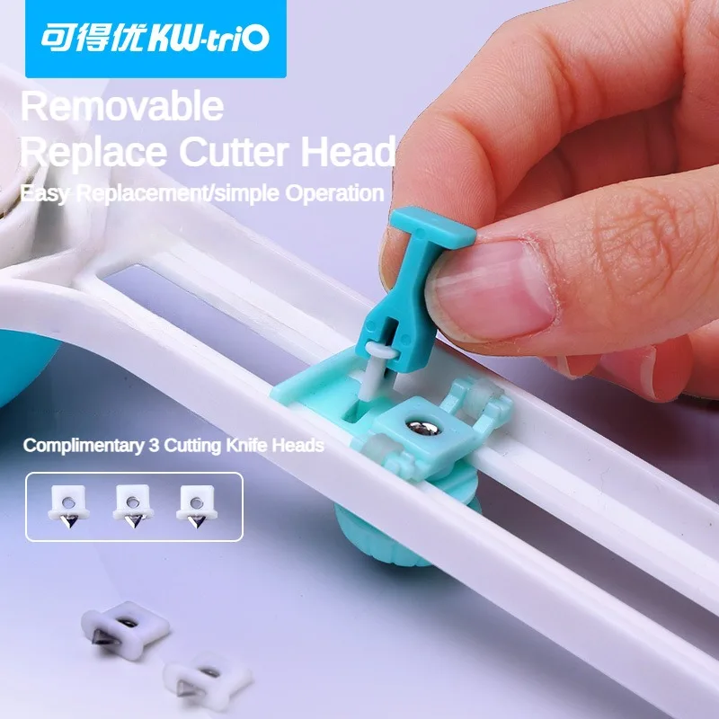 Circular Paper Cutter Scrapbook Cards DIY Round Cutting Knife 360 Rotary Circle Cutter Hole Punch Office Supplies Stationary