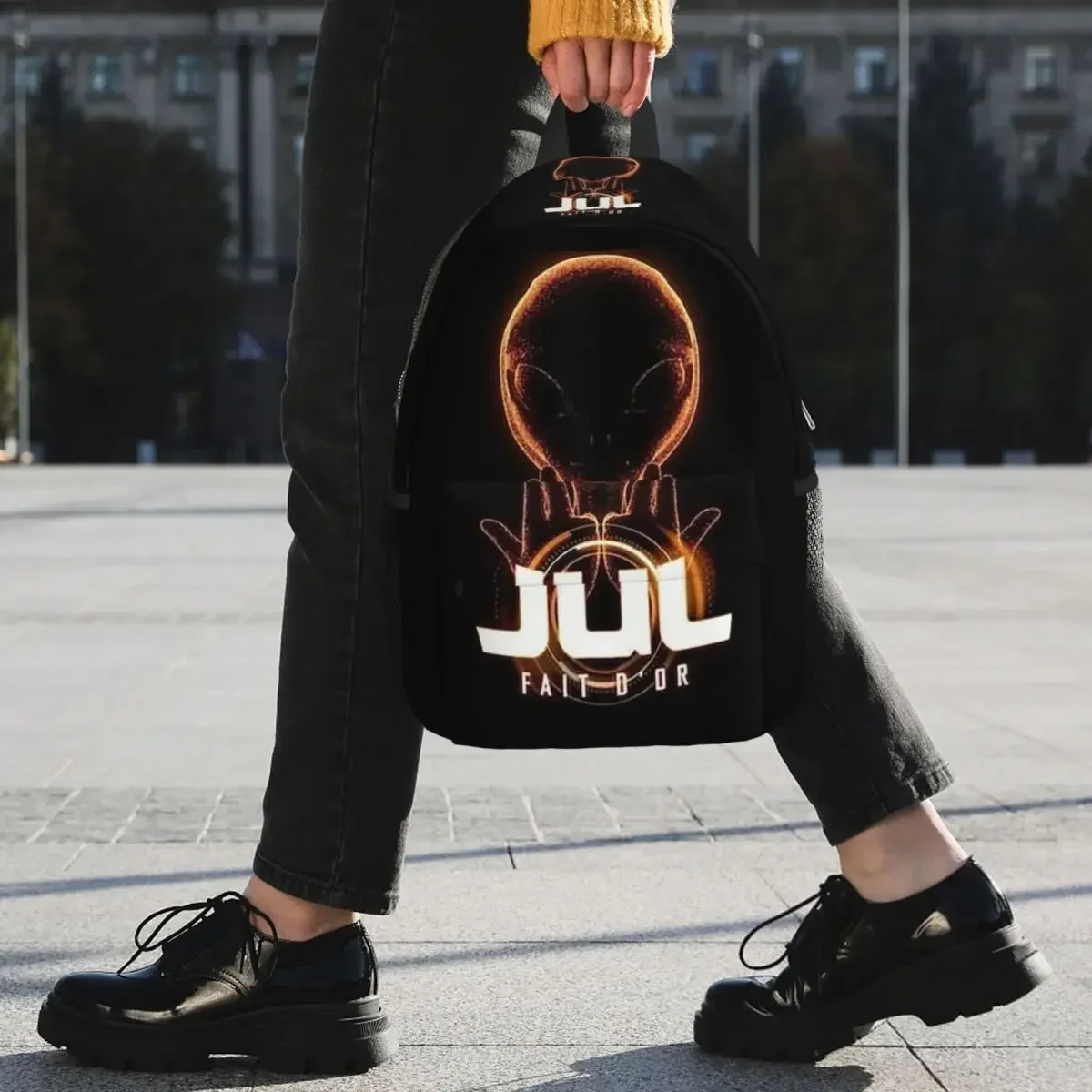 

Jul Рюкзак французского рэпера, Лидер продаж, рюкзак большой емкости для мальчиков и девочек, сумка для книг, сумки на плечо для мужчин, женщин, детей, школьная сумка