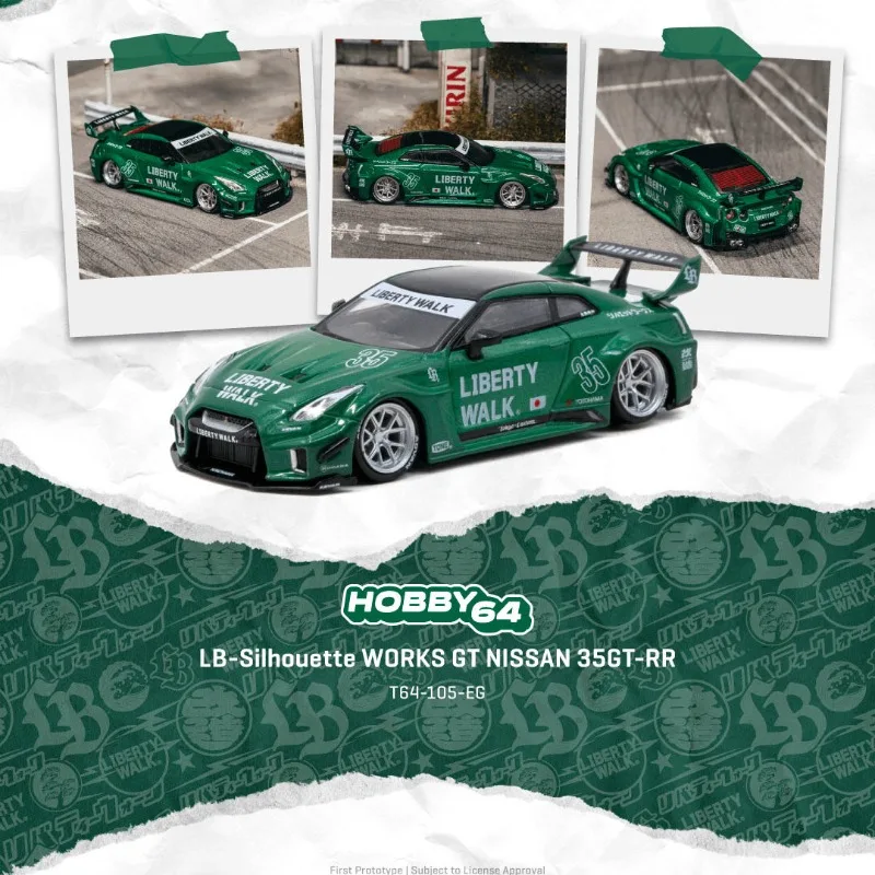 Pre-order the TW 1:64 LB NISSAN 35GT-RR replica alloy car model. It's a gift for friends and a collectible item.