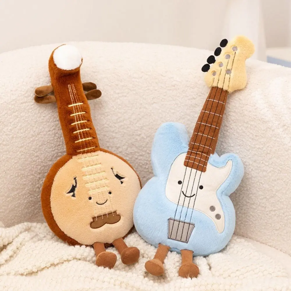 

Skin-friendly Plush+PP Cotton Musical Instrument Plush Toy Soft Lifelike Sax Plushie Doll Throw Pillow Kids Toys