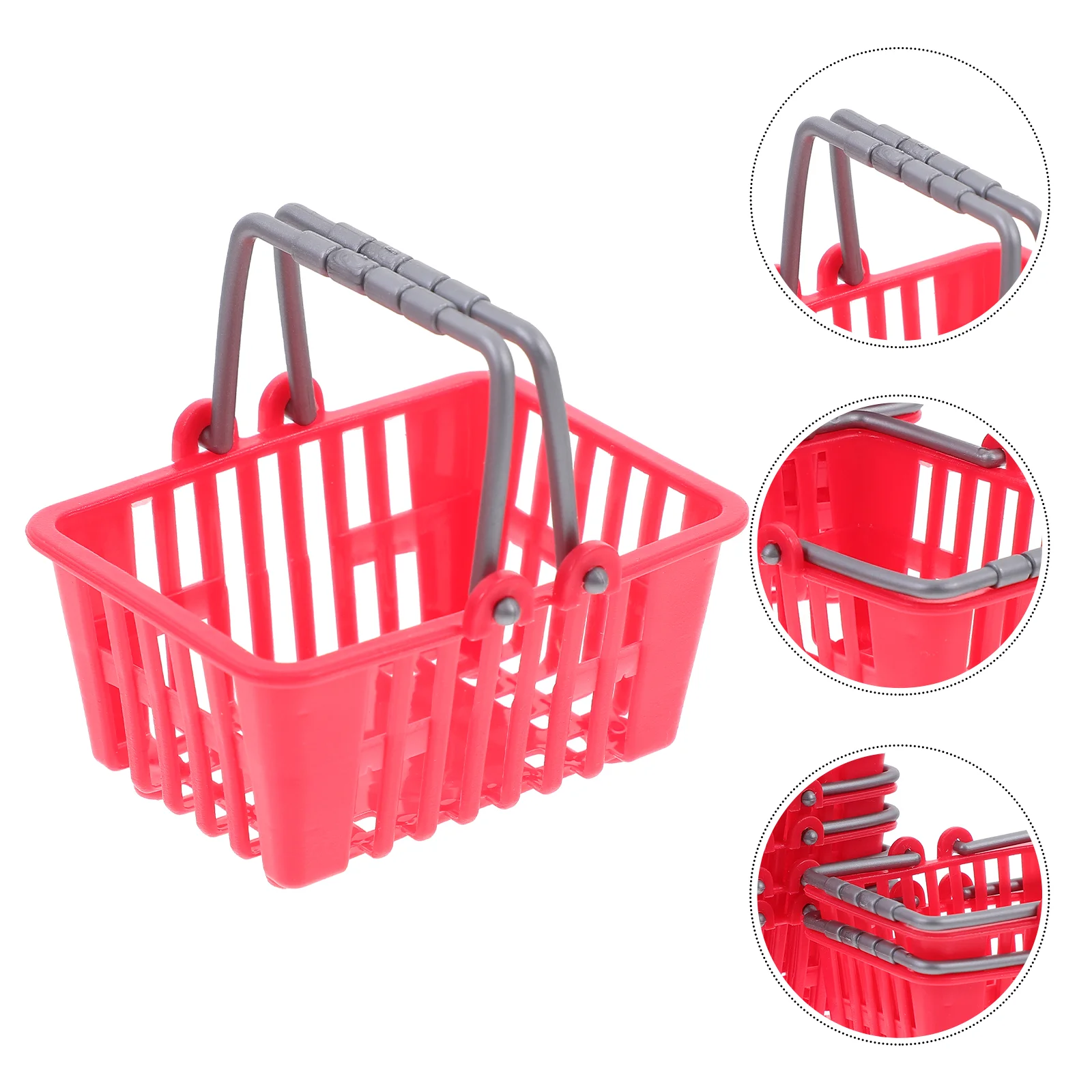 

20 Pcs Mini Shopping Basket for Kids Toys Foods Miniature Girls Decorations Age 4-5 Small