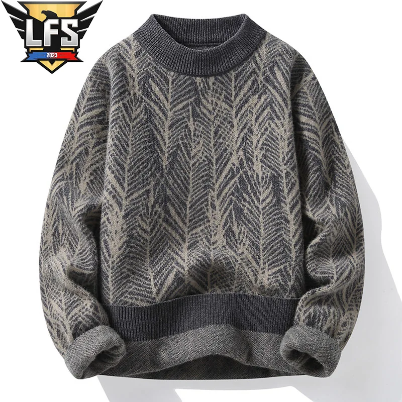 Knitted Sweater Men Sweaters Winter Korea Style Thicken Warm Sweater Men Fashion Sweaters Men's Wool Pullovers Male Clothes