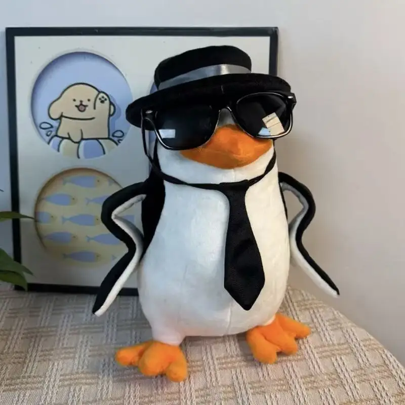 Poupée pingouin élégante, jouet en peluche à Expression abstraite, cadeau d'anniversaire pour filles, animaux en peluche amusants, jouets de collection