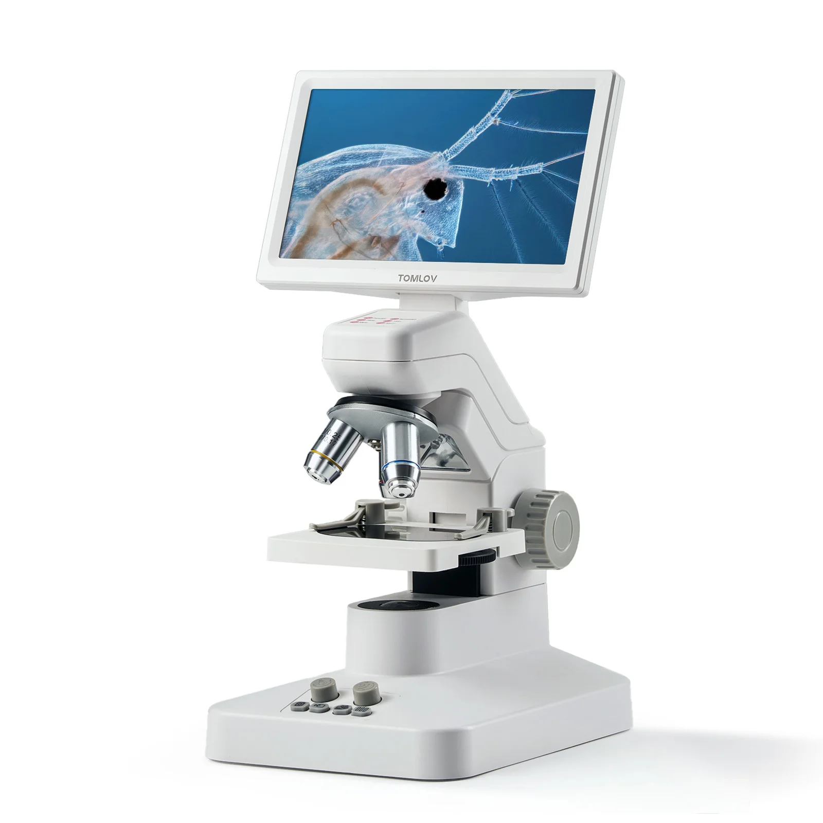 Microscope numérique biologique 1200X TOMLOV 301 Pro 7" HDMI, objectif optique pour enfants, adultes, étudiants, laboratoire, école, éducation, microscopes