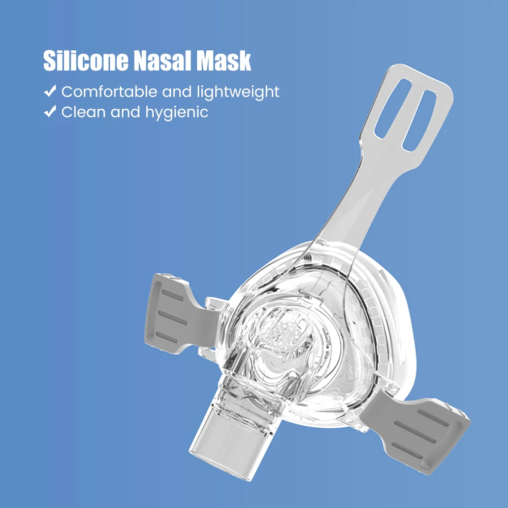 

Nasal Mask Full Face Mask CPAP Auto CPAP APAP BIPAP Machine Reusable Nose Facial Mask for CPAP Machine Anti Snoring Sleep Aiding
