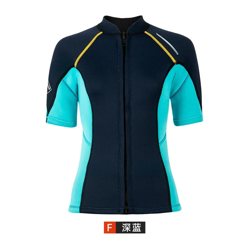 1.5MM Neoprene Wetsuit Set: Women's Split Design with Short Sleeves & Shorts, Men's Version for Snorkeling, Surfing & Cold Water