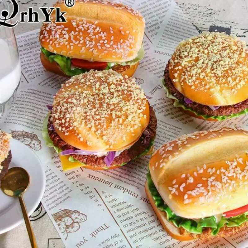 Photography Food - 1 Pezzo Hamburger Artificiale Realistico per