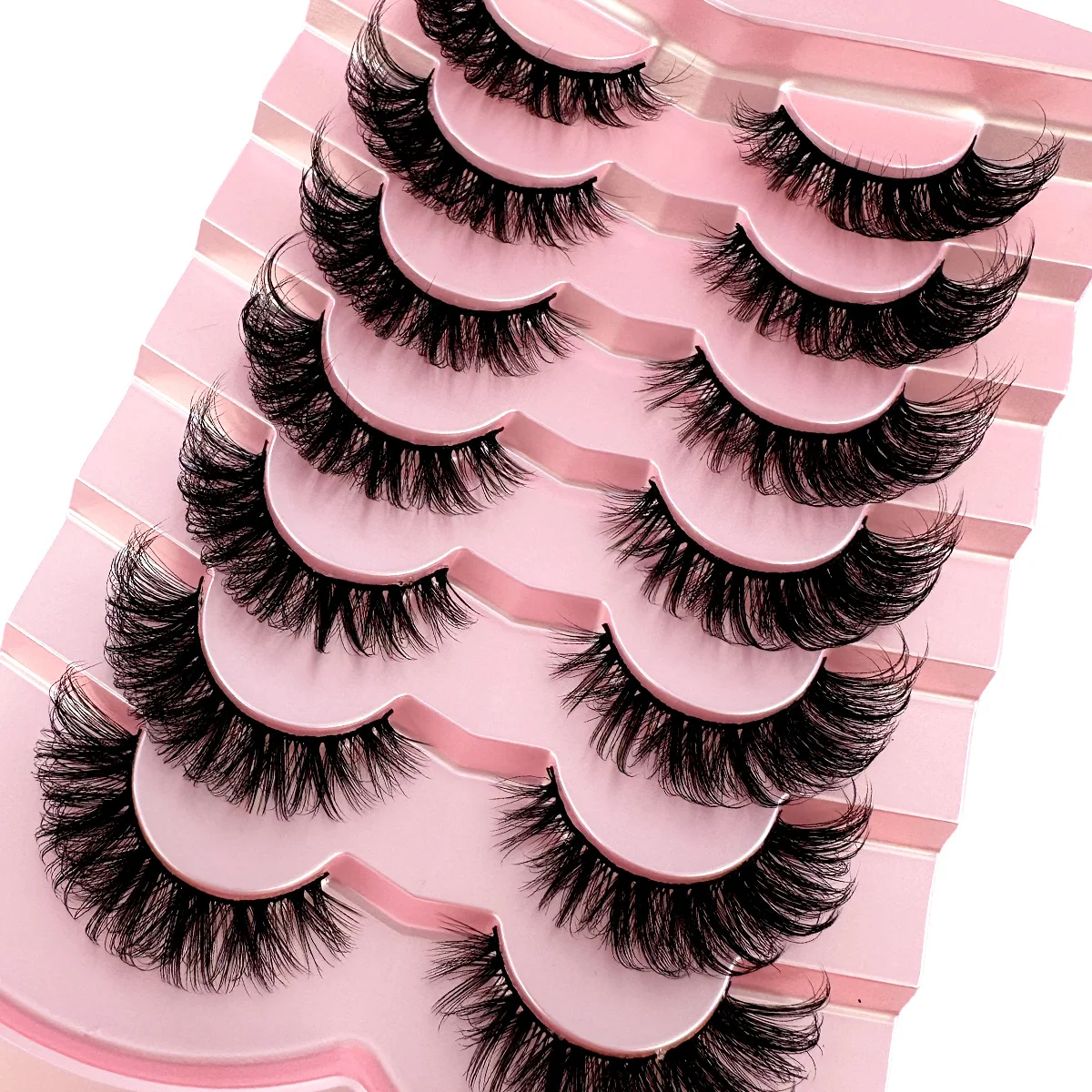 ナチュラル3Dミンクつけまつげ,「ふわふわ,ボリューム,ロシア,ナチュラルクロス,メイクアップ,新品