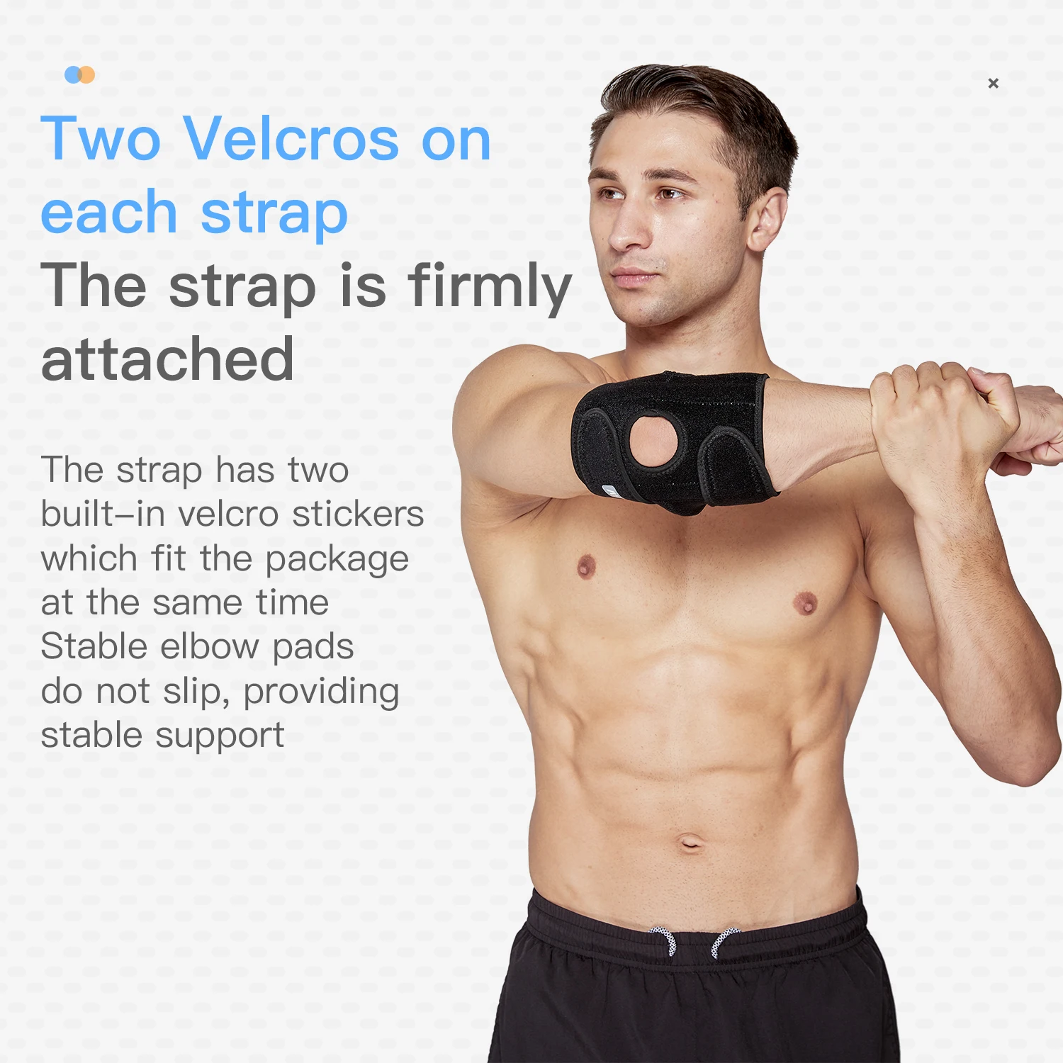 قطعة واحدة من دعامة دعم الكوع المصنوعة من النيوبرين القابلة للتعديل - واقي اللياقة البدنية الرياضي المريح للرجال والنساء
