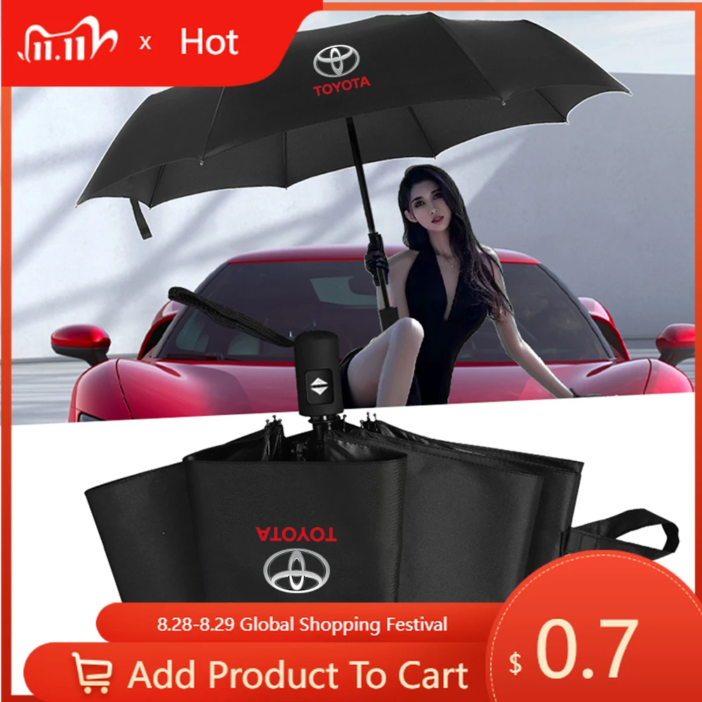 

Fot Toyota 2026, новый складной автомобильный ветрозащитный зонт от солнца, авто анти-УФ-аксессуары для Toyota Avalon Mirai Avensis Prado Hilux