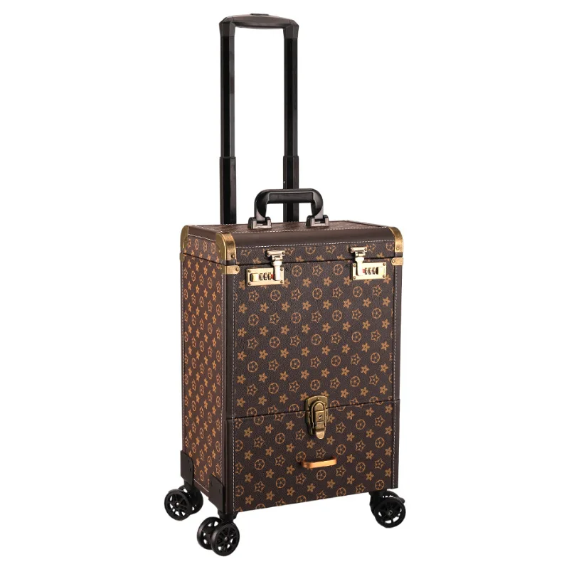 

Professional hair tool storage box, tie rod, haircut box, special fader scissors toolbox for hair stylist, large capacity