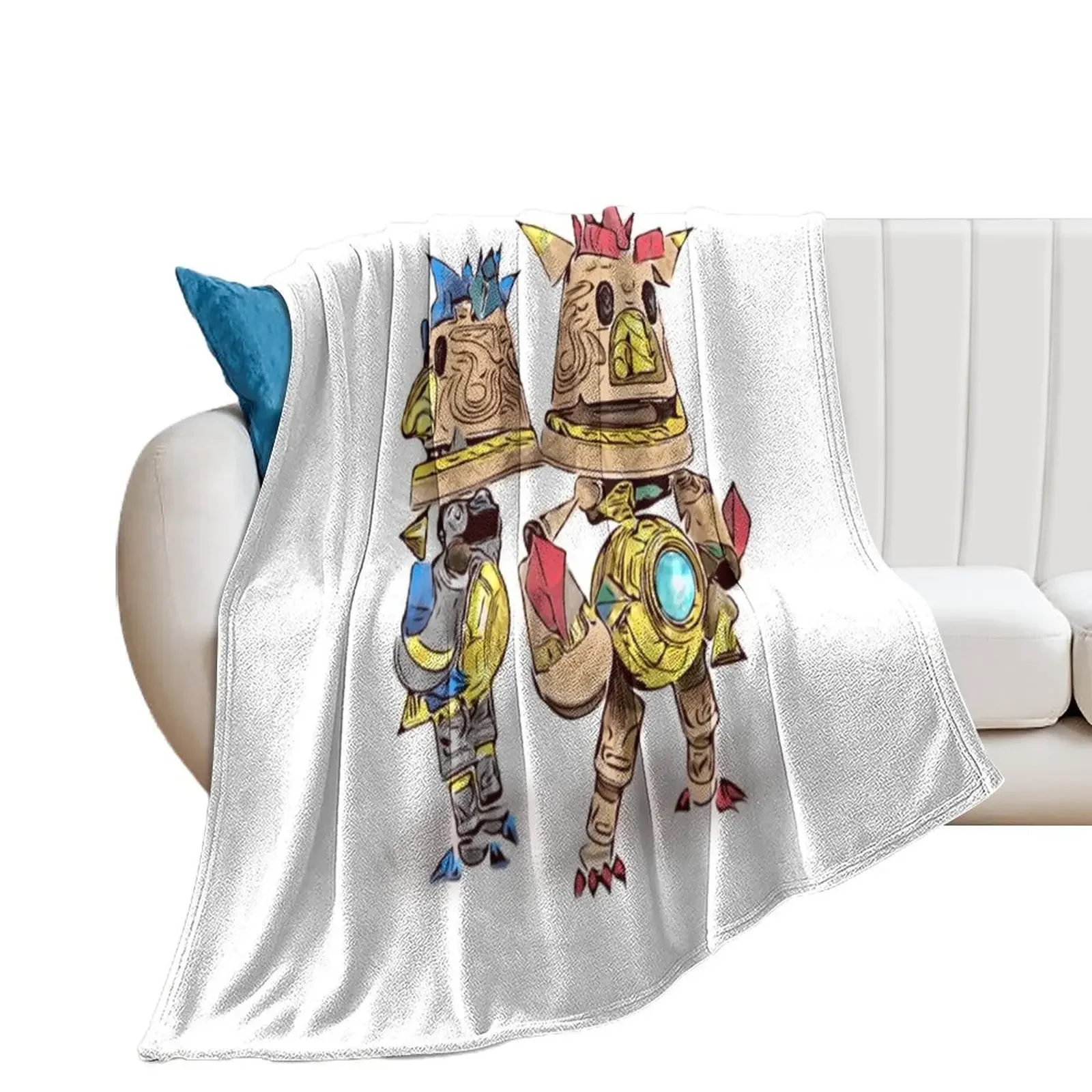 Knack 2 T-ShirtKnack II Original Line Art Throw Blanket Luxury Thicken Retros blankets ands Blankets