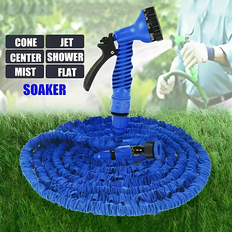 25FT-75FT Home Magic Hose Spray Water Flexible Hose Car Wash Flower Watering Garden Supplies