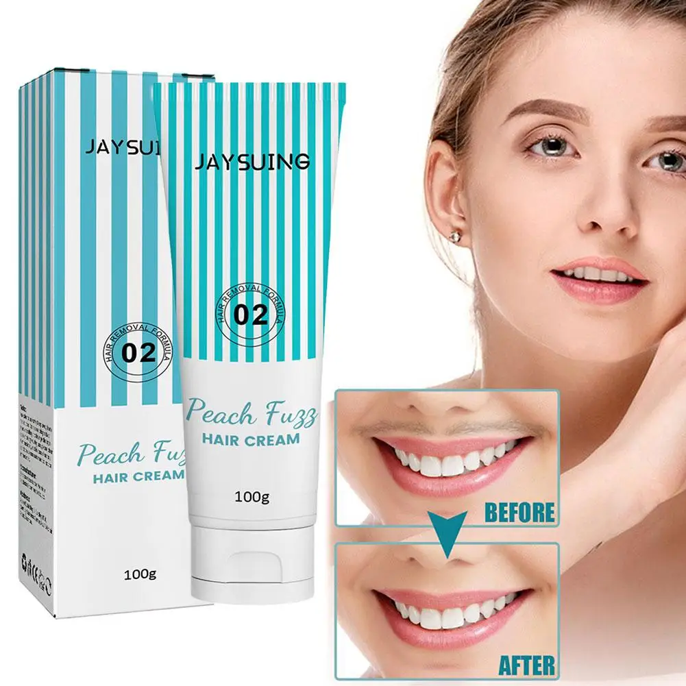 

100g Lip Hair Removal Cream Moisturizing Long-lasting Silky Removal Skincare Beauty Facial Hair Removal For Women And Men N5S9