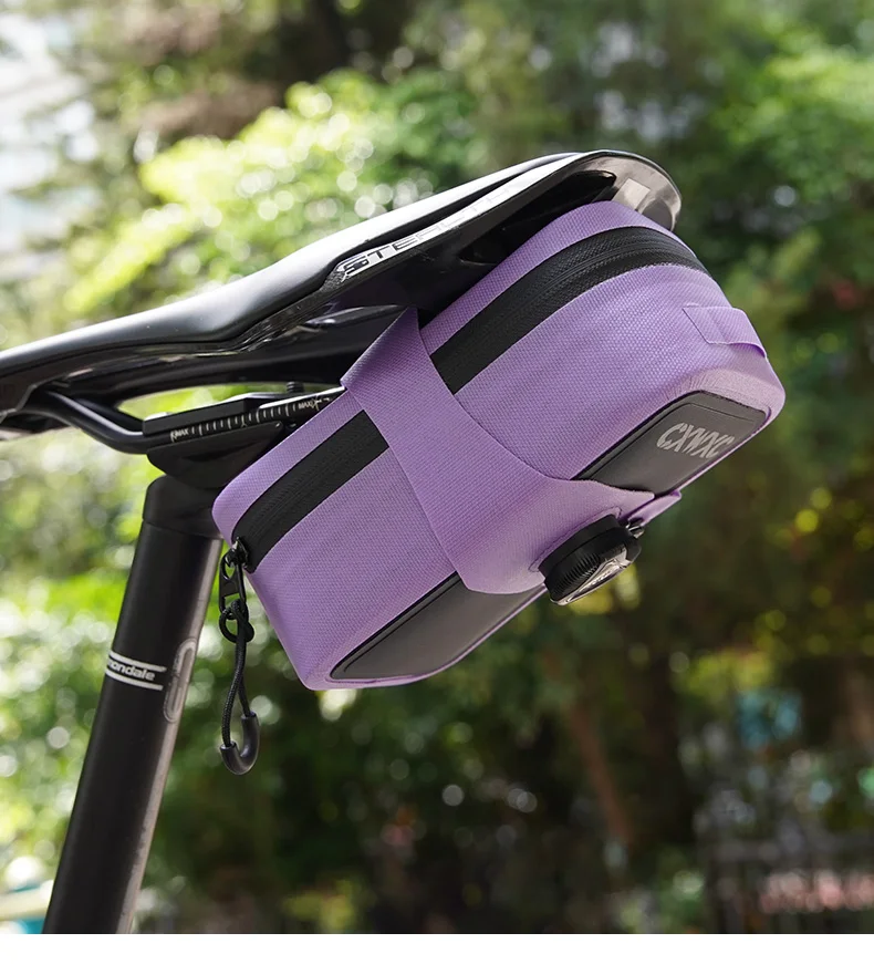 CXWXC 0,6 l TPU wasserdichte Satteltasche MTB Rennrad BOA System abschließbare Fahrradsitz-Packung Radfahren Schwanz Aufbewahrungstasche Zubehör – Detail 18