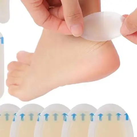 24 stücke Klebstoff Hydrokolloid Gel Blister Gips Ferse Anti-tragen Ferse Aufkleber Pediküre Patch Gips Fuß Pflege Werkzeuge