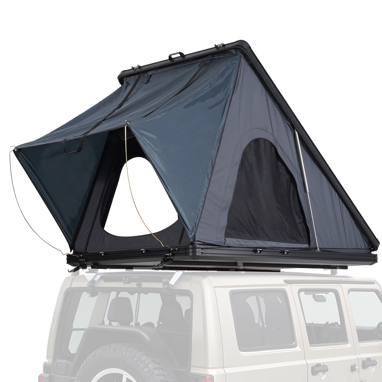 VEVOR Rooftop Tent Hard Shell Roof Top with Telescopic Ladder Thick Mattress Waterproof Windproof for Jeep SUV Van Pickup Truck