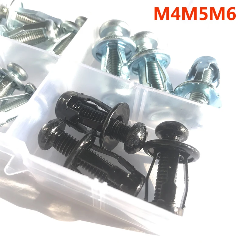 Jacknut M4 M5 M6 Petal Rivet Lock Screw Nut Expansion Clamp Petal Rivet Lock Jack Nut Bolt Riveter Fixed License Plate For Car