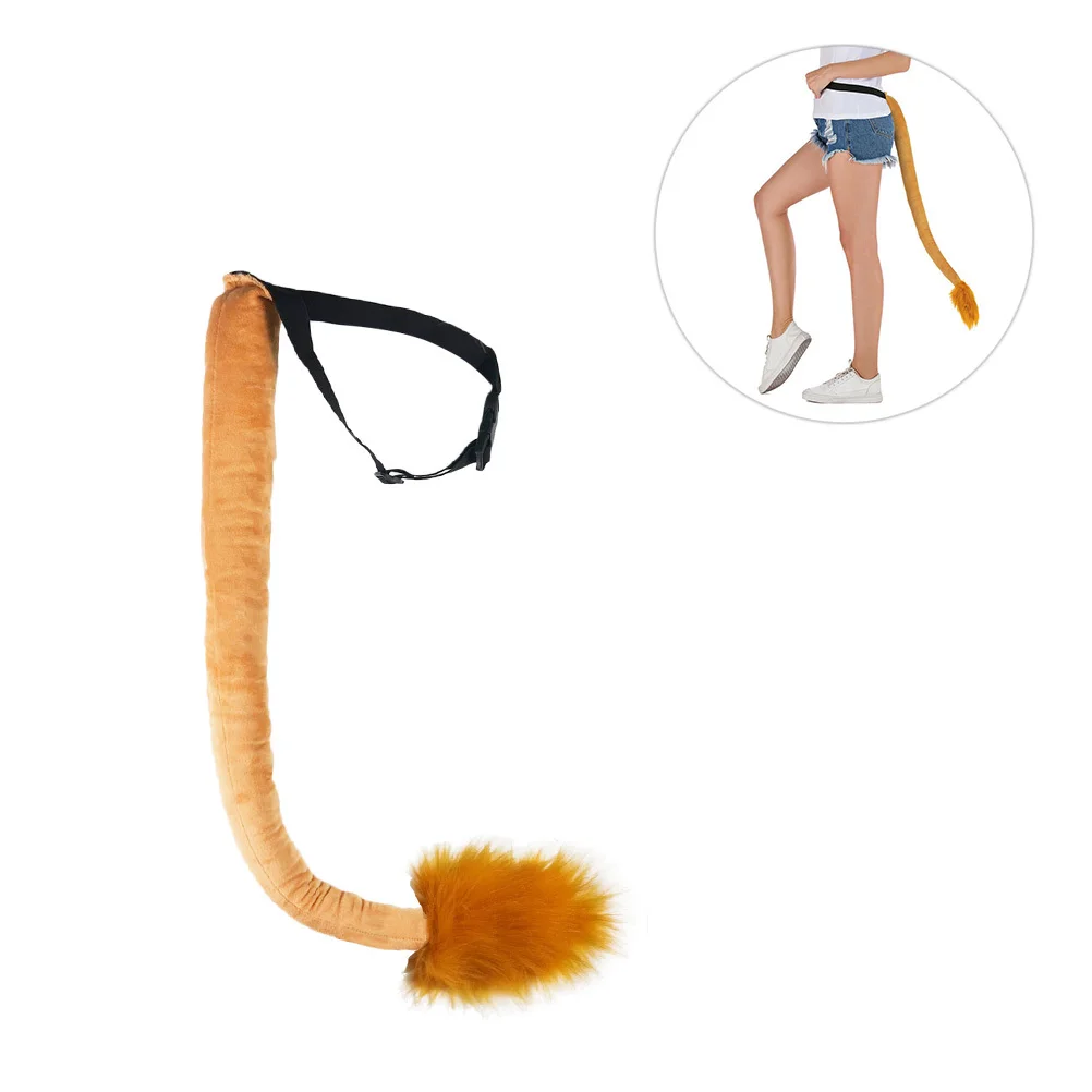 1Pcs Lion Tail Prop Reusable Premium Cloth Cosplay Halloween Role Playing Costume Accessories Animal Tail Lion Themed Costume