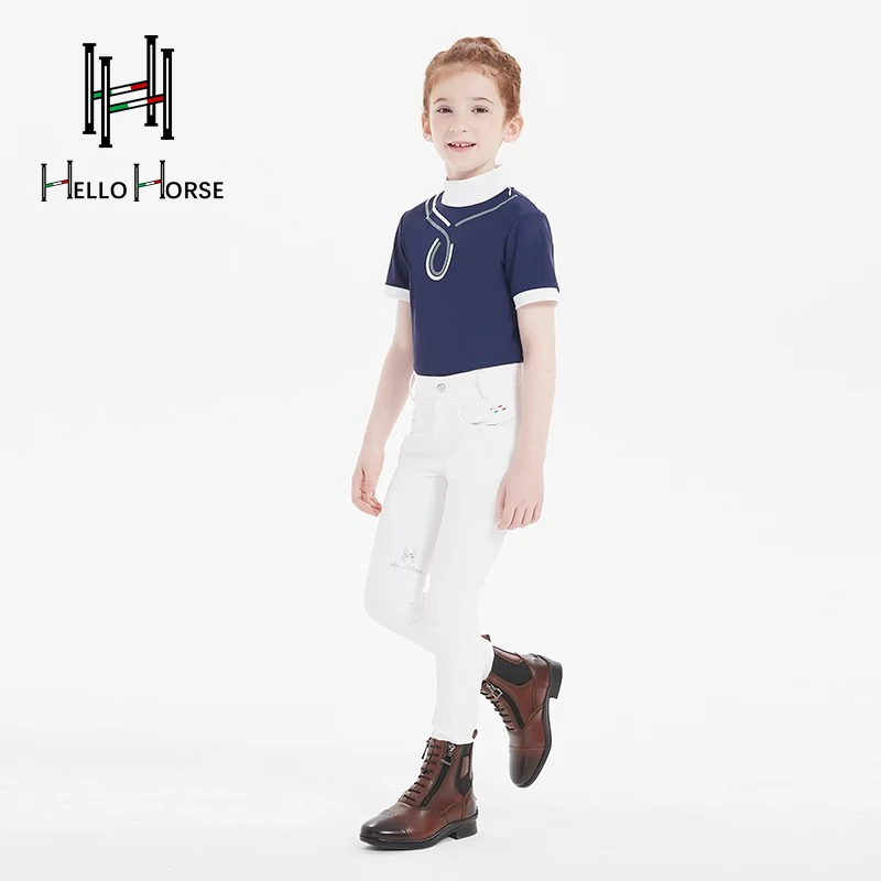 المؤخرات للأطفال، المؤخرات الصيفية الرقيقة جدًا للجنسين، سراويل الفروسية المصنوعة من السيليكون غير القابلة للانزلاق، ملابس الفروسية الاحترافية المقاومة للاهتراء من السيليكون المسامي