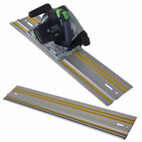 Track Saw Guide Rail Aluminum Extruded Guided Rails for Circular Saw Track Repeatable Rip Cuts & Optimized Bevel & Straight Cuts