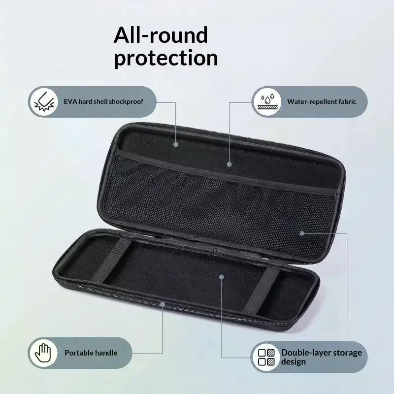 Custom Fit EVA Hard Storage Case for MX Keys Mini Keyboard Shockproof Dustproof Protective Bag for Home Storage Outdoor Use