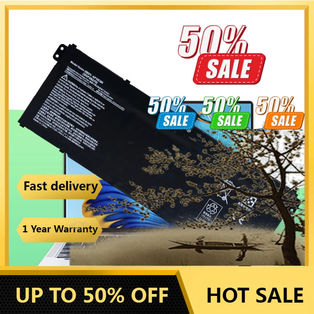 

【Fast Delivery】Laptop Battery 11.25V 4471mAh AP18C8K AP18C4K For Acer Aspire 5 A515-43-R057 R4MG R6F6 R6WW A515-44 R7NU R5UZ KT0