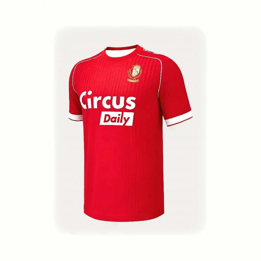 2025-26 Sommer Herren Atmungsaktives Fußballtrikot Schnelltrocknendes Oberteil Erwachsene Männer Heim-Fußball S-Standard L-Liègei Sport Auswärts – Detail 11