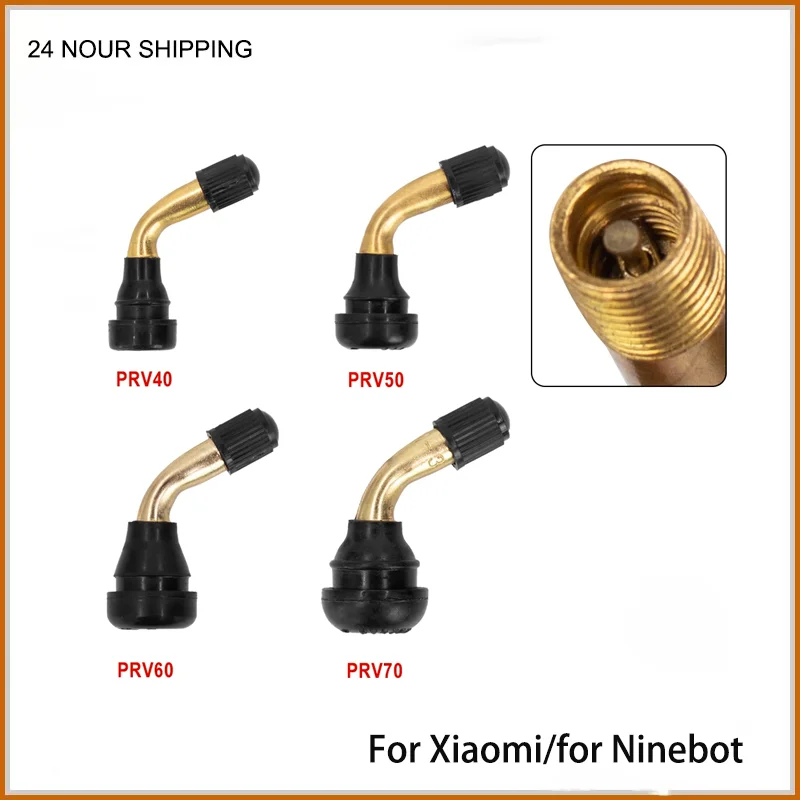 Electric Scooter Tubeless Tyre Valve Stems  For Xiaomi/for Ninebot PVR50 PVR60 PVR70 Snap-in Rubber Base Air Tyre Valve Stem