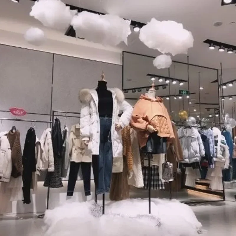 

Artificial Cloud White Cotton Cloud Decoration Props Wedding Shop Birthday Party Photography Living Room DIY Hanging Decoration