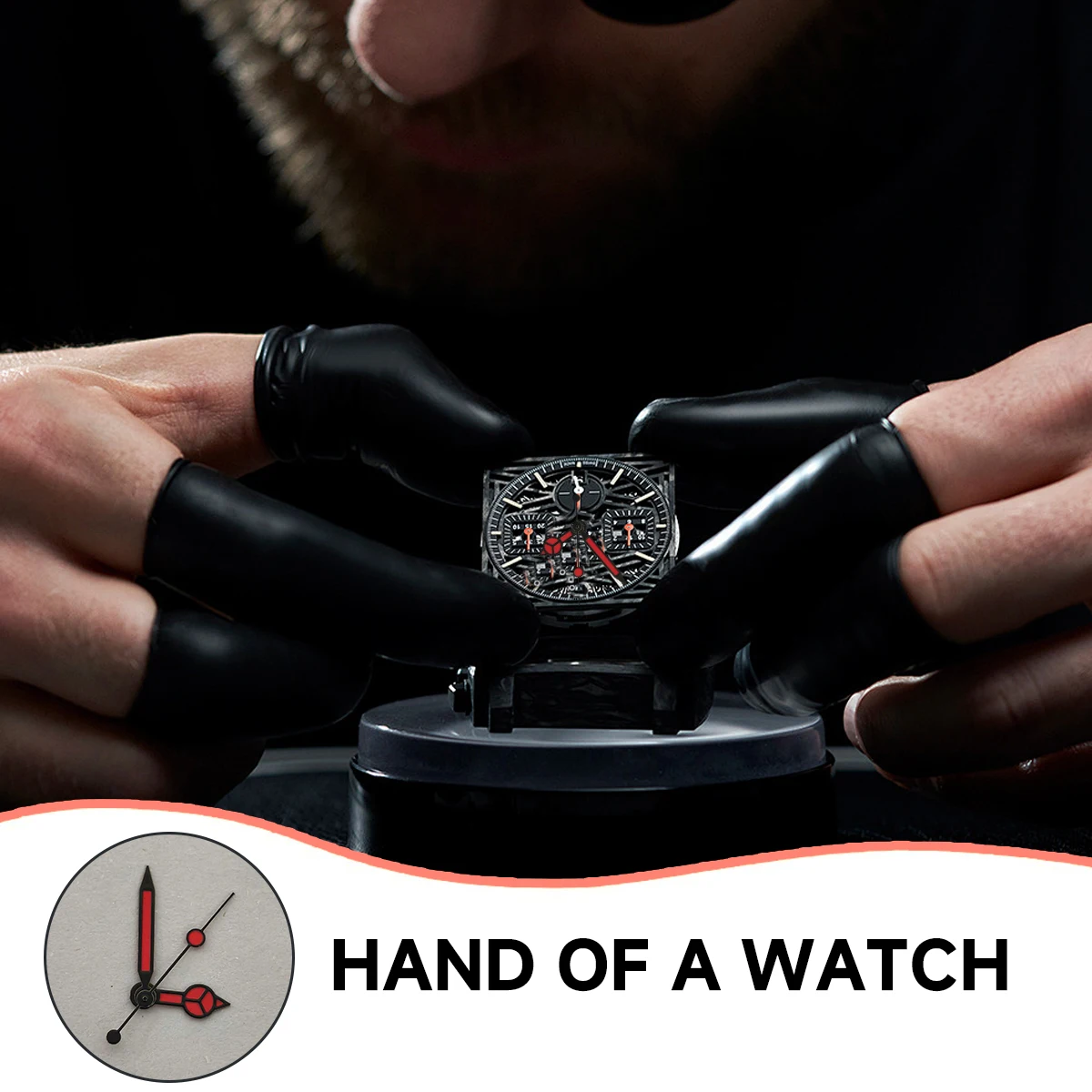 Manecillas de reloj estilo Mercedes con borde negro luminiscente verde, accesorios para movimientos NH35/36/4R, piezas de reloj compatibles