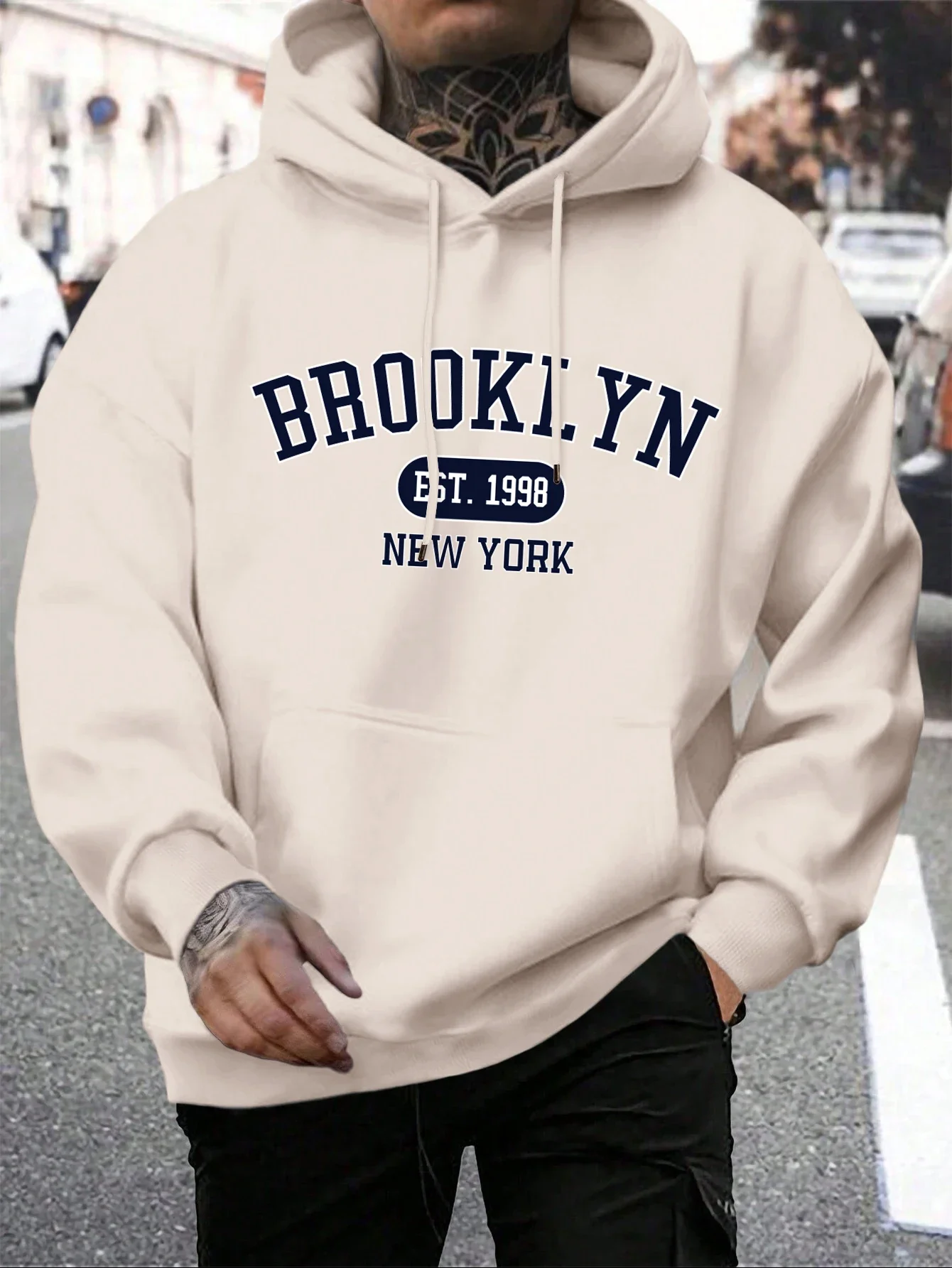 Sudadera con capucha holgada c - Street Fashion Of New York reseña y precio