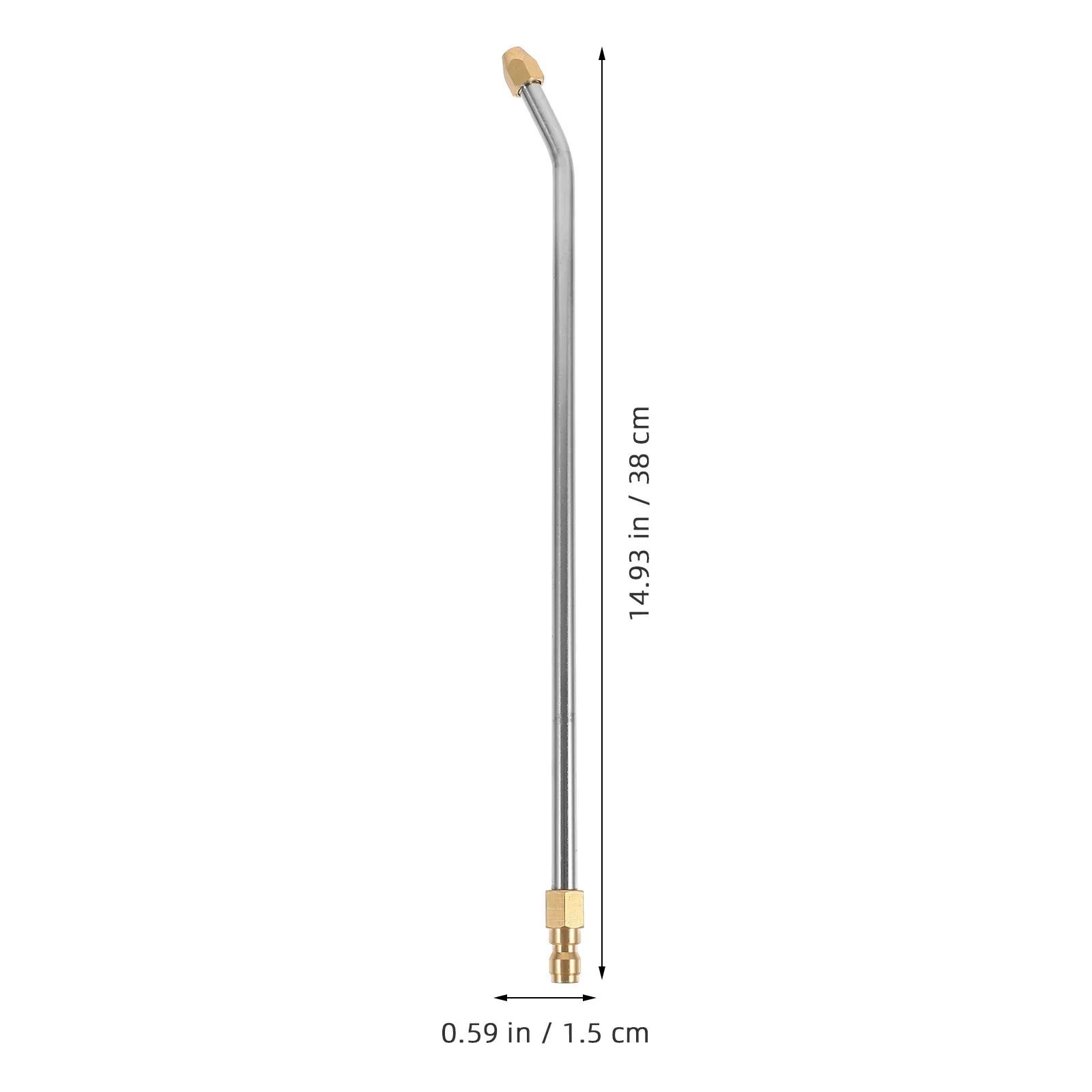 30-Degree Curved High-Pressure Washer Wand Extension with Quick Connect for Car and Vehicle Cleaning