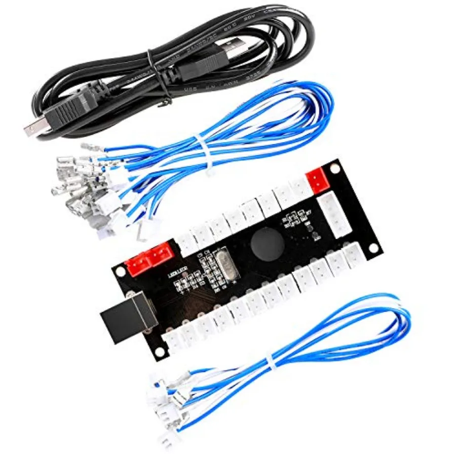 

Reyann Zero Delay Arcade USB Encoder Pc to Joystick for Mame Jamma and Other Pc Fighting Games for American Style Arcade Joysti
