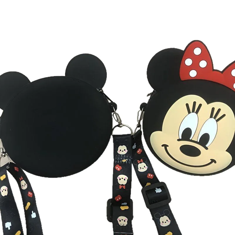 Mickey and Minnie Bags  Cute Student Shoulder Bags and Crossbody Bags  Silicone Bags  Portable Coin Purses view 5