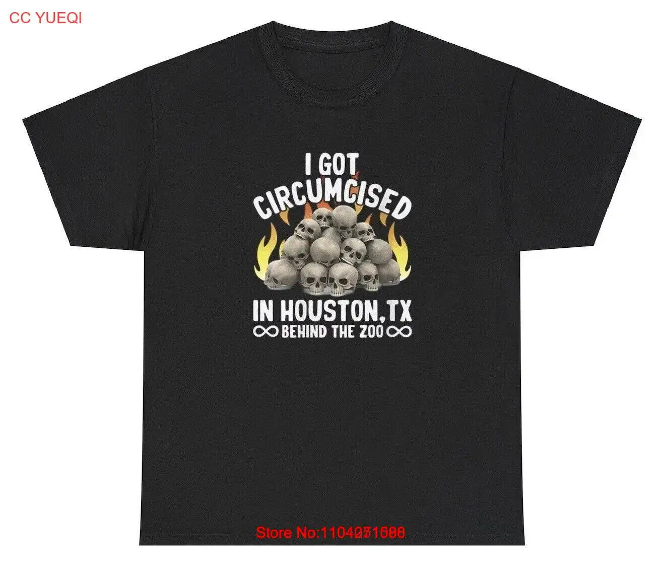 

I Got Circumcised In Houston Texas Zoo T Shirt Funny Unhinged Oddly Specific Tee