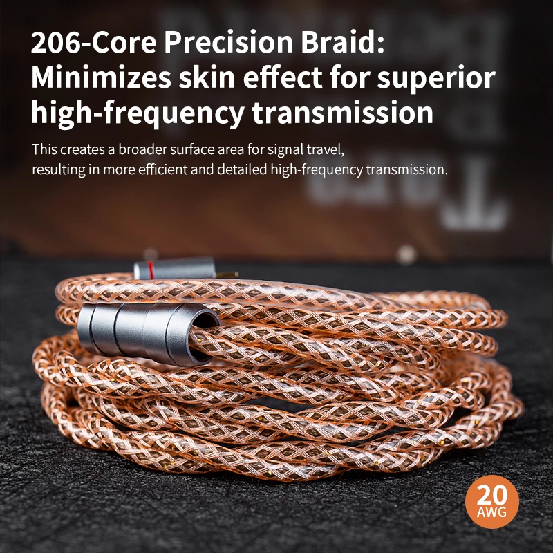 เคบีแบร์ ออเรียสสายอัพเกรดหูฟังความละเอียดสูงสายหูฟังไฮไฟ 5N OFC ตัวนำแบบมีสายสำหรับ MK3 KB02 7HZ